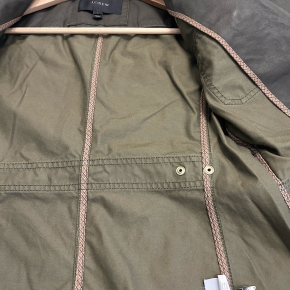 J. Crew S EUC Olive Green waxed barn coat field coat jacket- classic/equestrian - Picture 12 of 13